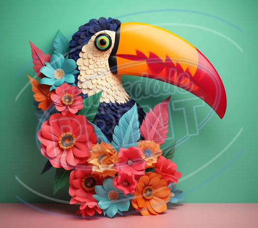 3D Toucans 017 Printed Pattern Vinyl