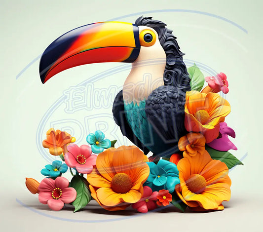 3D Toucans 021 Printed Pattern Vinyl