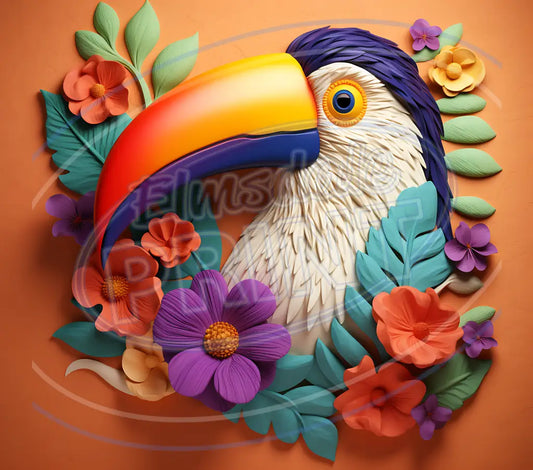 3D Toucans 022 Printed Pattern Vinyl