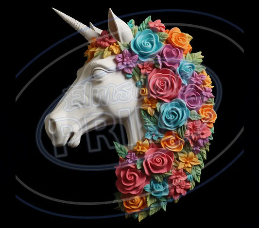 3D Unicorns 009 Printed Pattern Vinyl