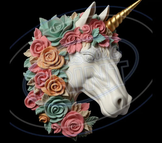 3D Unicorns 012 Printed Pattern Vinyl