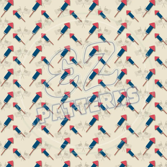 4Th Of July 016 Printed Pattern Vinyl