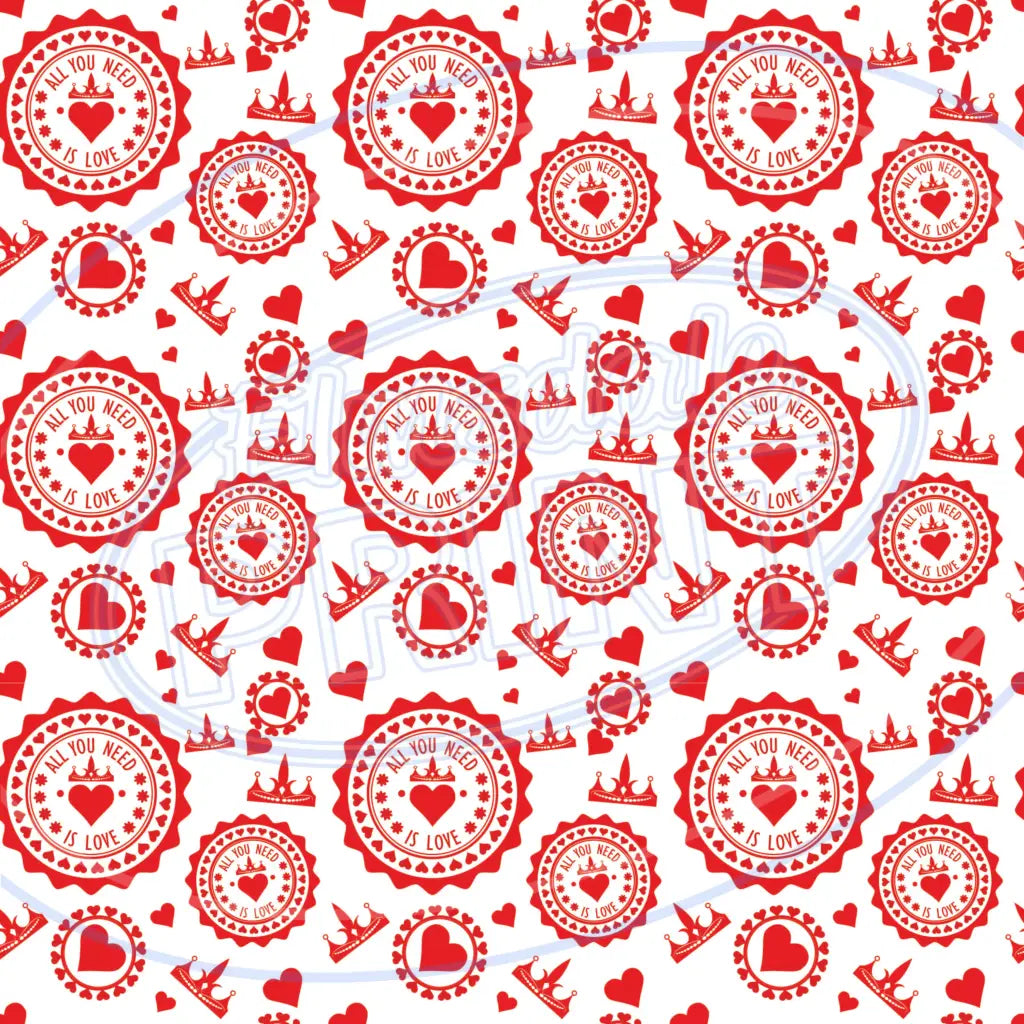 All You Need Is Love 001 Printed Pattern Vinyl