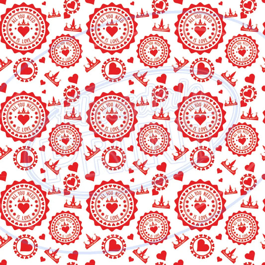 All You Need Is Love 001 Printed Pattern Vinyl