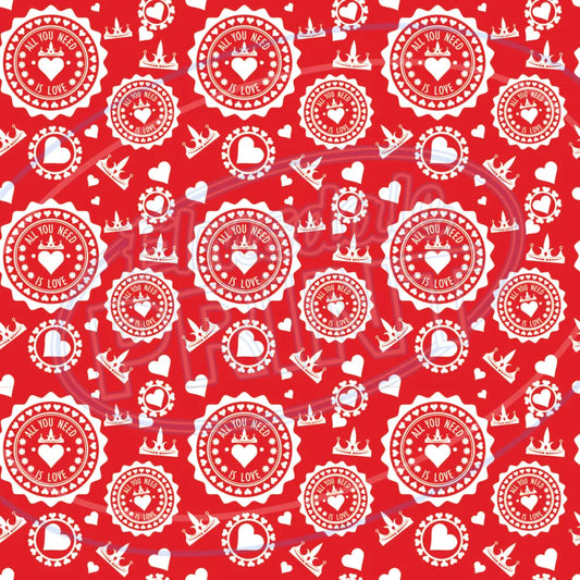 All You Need Is Love 004 Printed Pattern Vinyl
