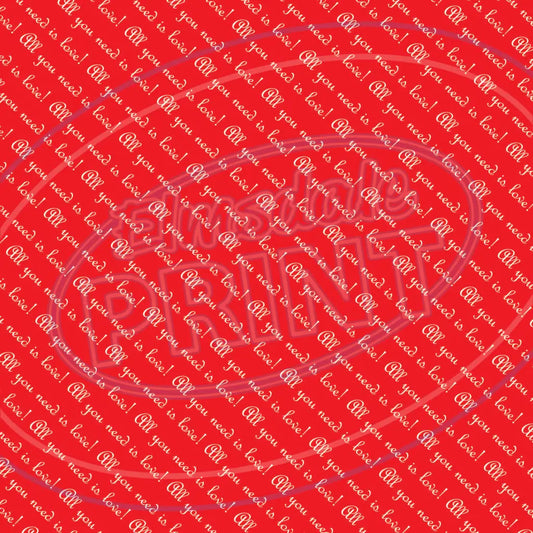 All You Need Is Love 010 Printed Pattern Vinyl