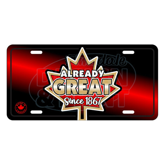 Already Great: License Plates - 6’’ x 12’’ Aluminum License Plate