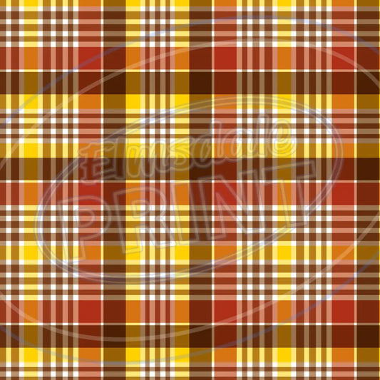 Autumn Plaid 002 Printed Pattern Vinyl
