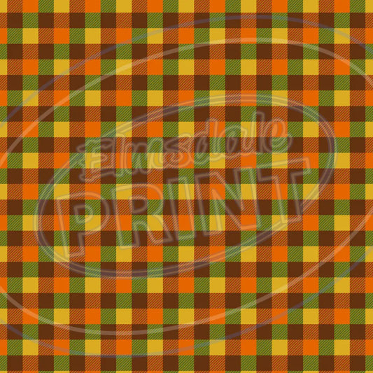 Autumn Plaid 003 - Small Pattern Printed Vinyl