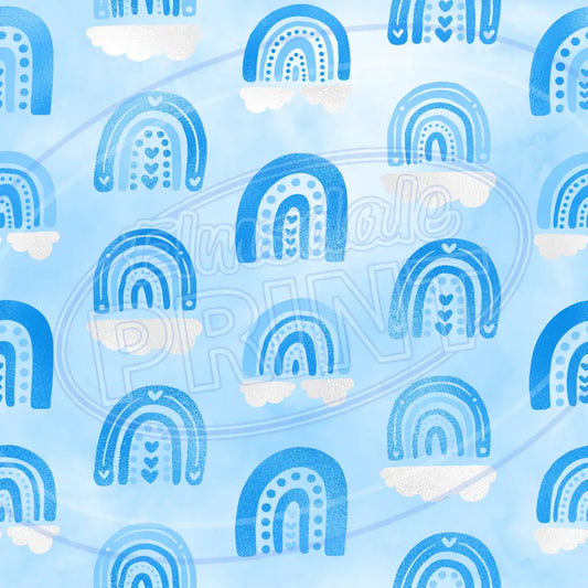 Baby Blue 008 Printed Pattern Vinyl