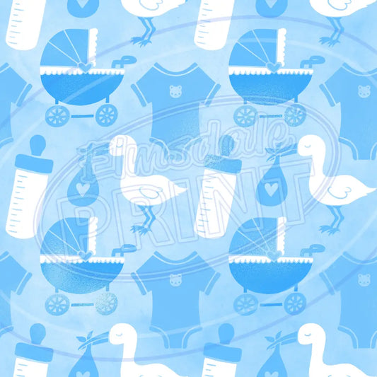 Baby Blue 011 Printed Pattern Vinyl