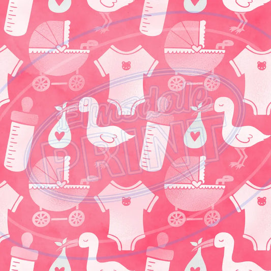 Baby Pink 001 Printed Pattern Vinyl