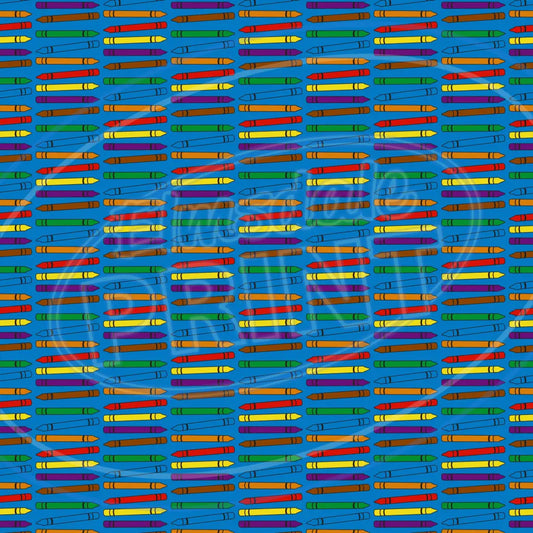 Back To School 002 Printed Pattern Vinyl