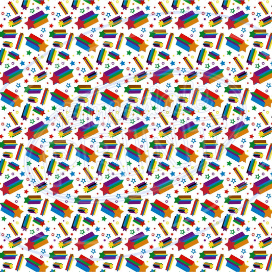 Back To School 011 Printed Pattern Vinyl