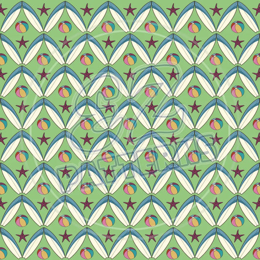Beach Day 003 Printed Pattern Vinyl