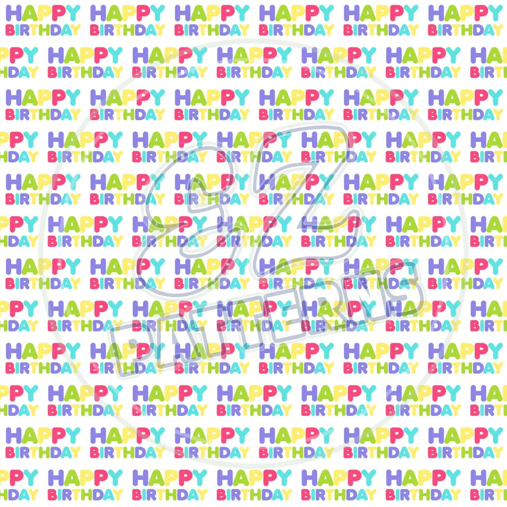 Birthday Wrap 006 Printed Pattern Vinyl