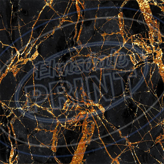 Bronze & Black Marble 001 Printed Pattern Vinyl