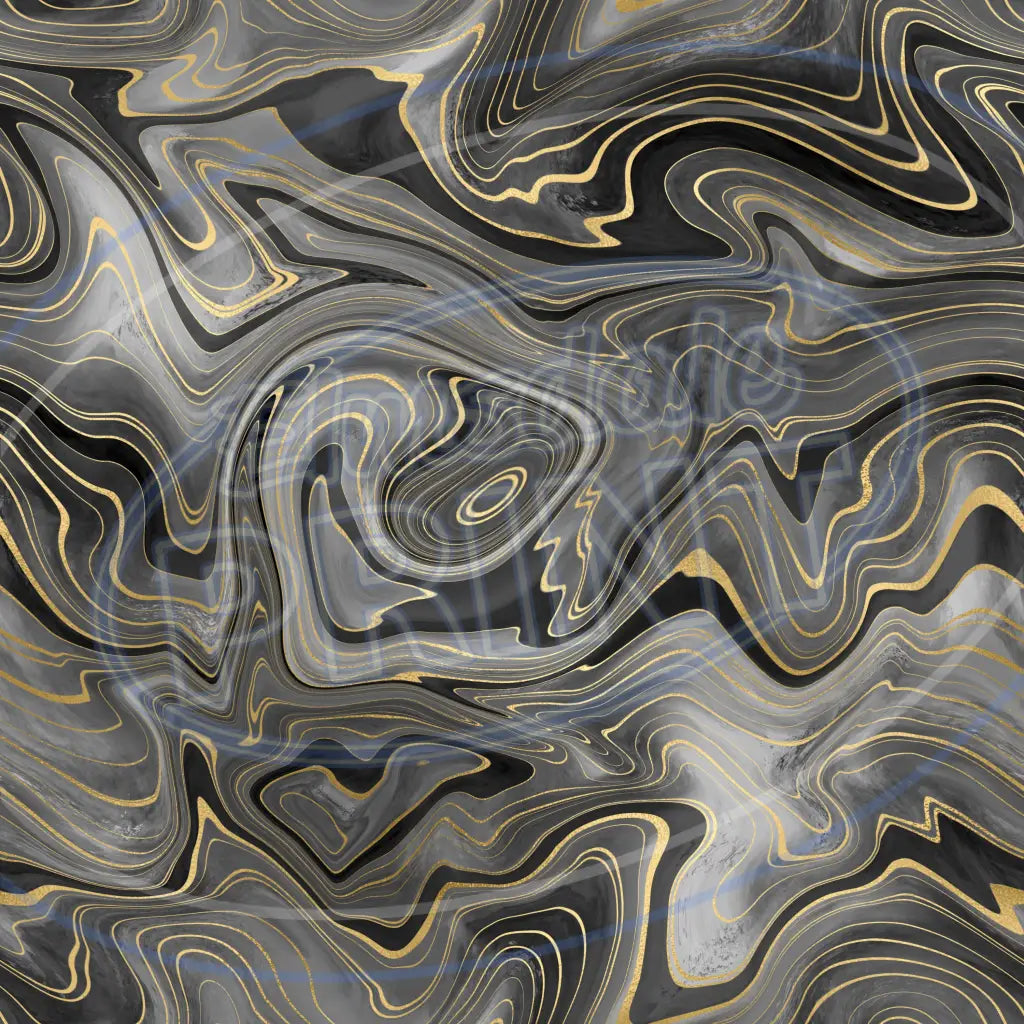 Black Gold Strata 003 Printed Pattern Vinyl