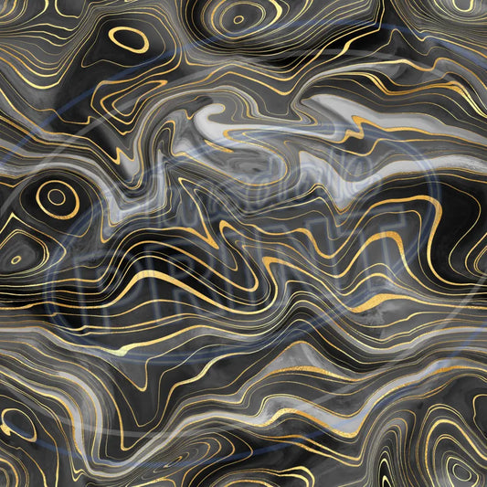 Black Gold Strata 004 Printed Pattern Vinyl