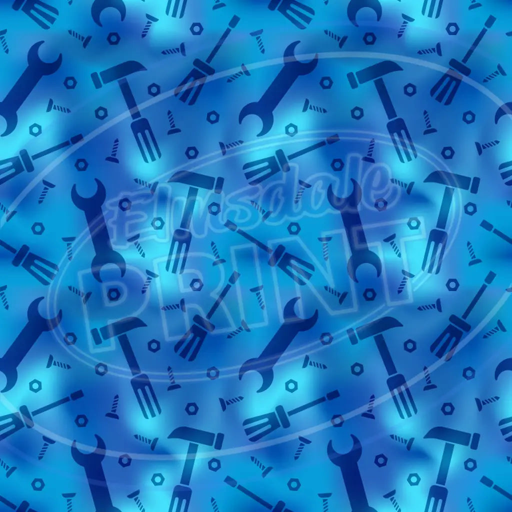 Blue Gold Dad 006 Printed Pattern Vinyl