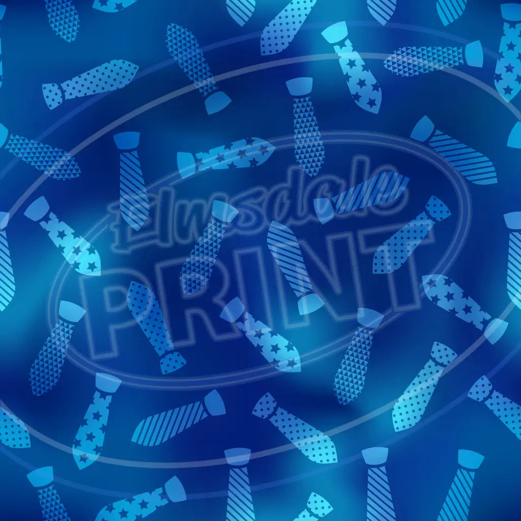 Blue Gold Dad 012 Printed Pattern Vinyl