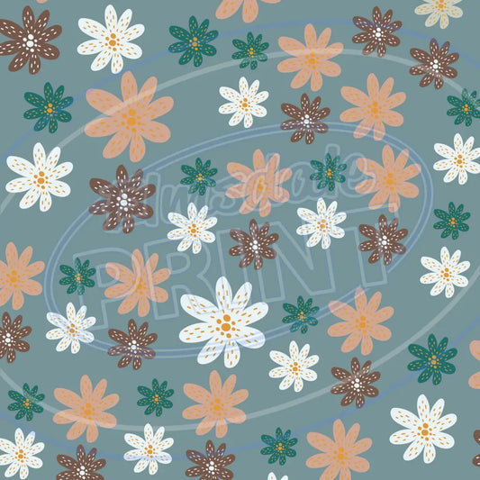 Boho Petals 015 Printed Pattern Vinyl