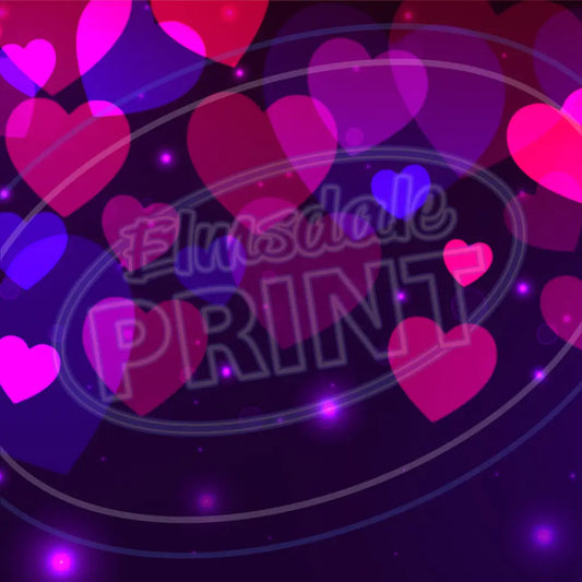 Bokeh Hearts 008 Printed Pattern Vinyl