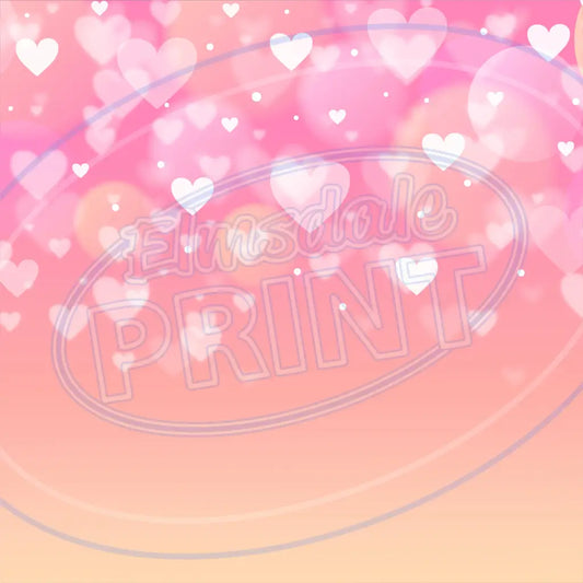 Bokeh Hearts 009 Printed Pattern Vinyl
