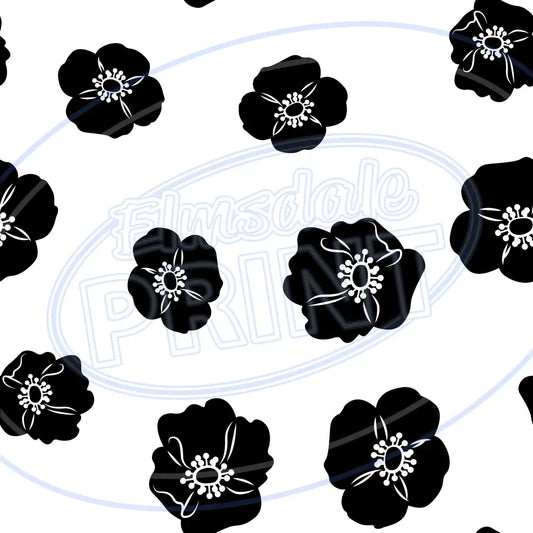 British Poppies 011 Printed Pattern Vinyl