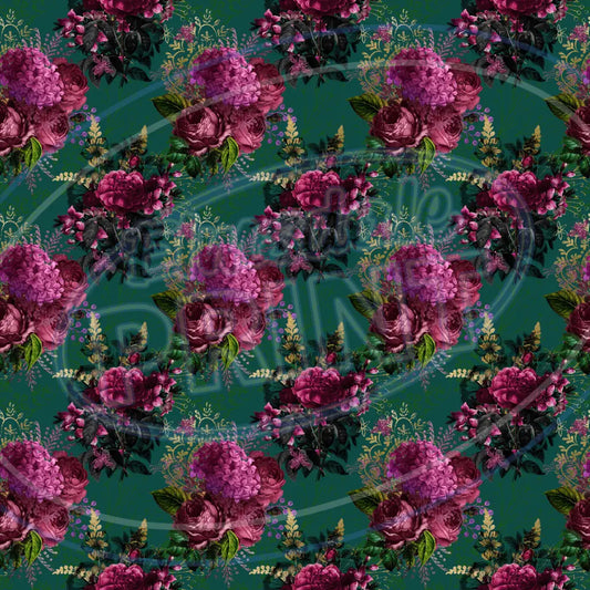 Burgundy Bees 006 Printed Pattern Vinyl