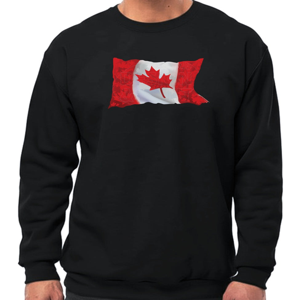 Canada Flag: Sweatshirts - Black / S