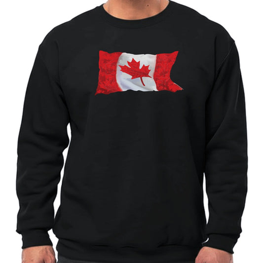 Canada Flag: Sweatshirts - Black / S