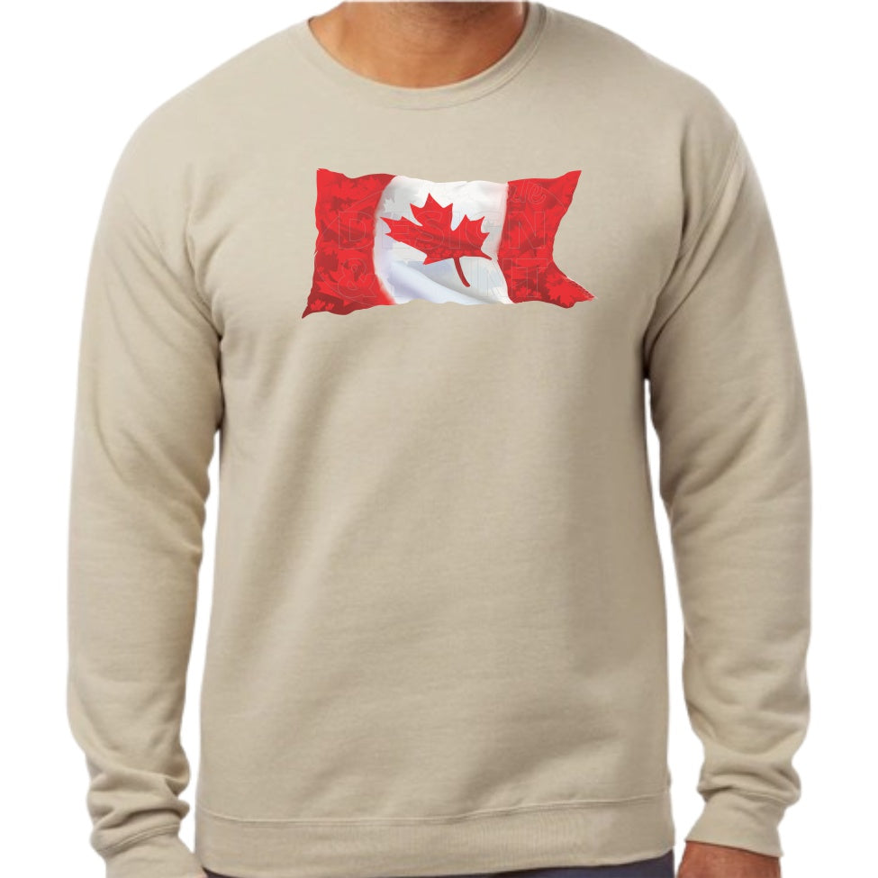 Canada Flag: Sweatshirts - Sand / S