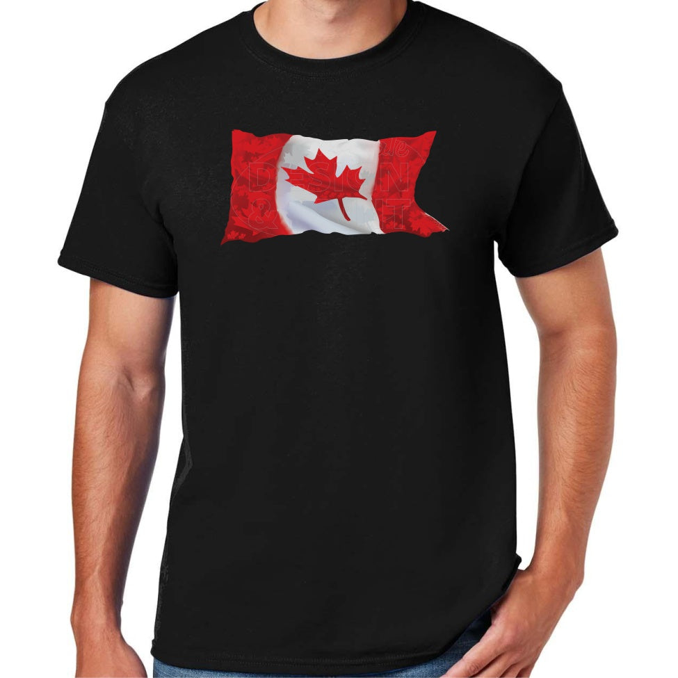 Canada Flag: Tee Shirts - Black / S