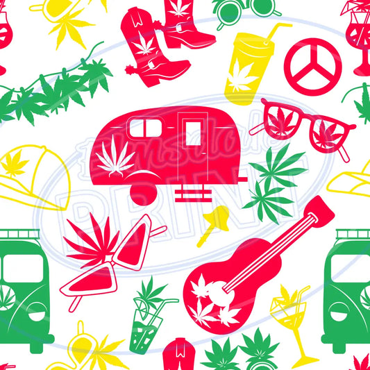 Canna Camper 002 Printed Pattern Vinyl