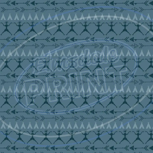 Cobalt Tan 007 Printed Pattern Vinyl