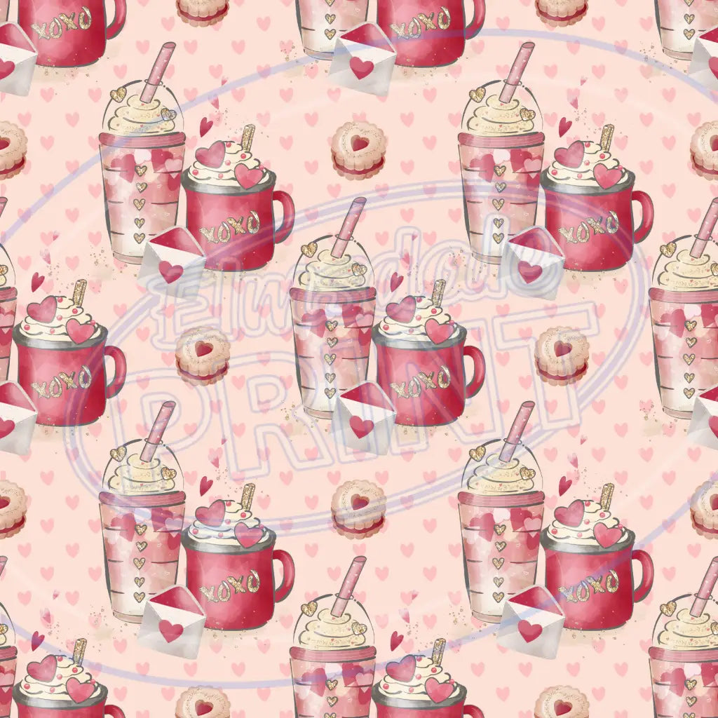 Coffee Lovers 007 Printed Pattern Vinyl