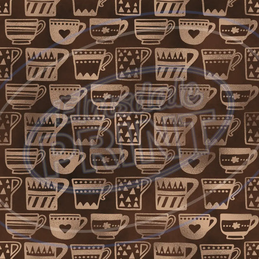 Coffee Sheen 005 Printed Pattern Vinyl