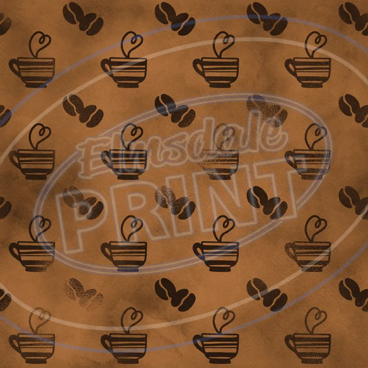 Coffee Sheen 014 Printed Pattern Vinyl