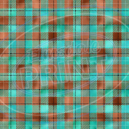 Copper Plaid 004 - Small Pattern Printed Vinyl