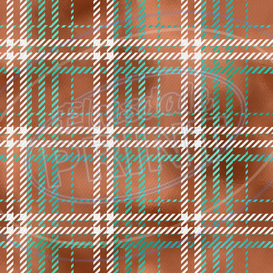 Copper Plaid 009 Printed Pattern Vinyl
