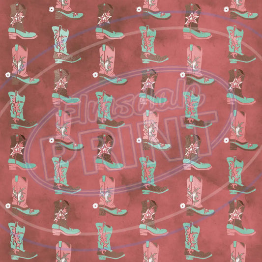 Cowgirl 007 Printed Pattern Vinyl