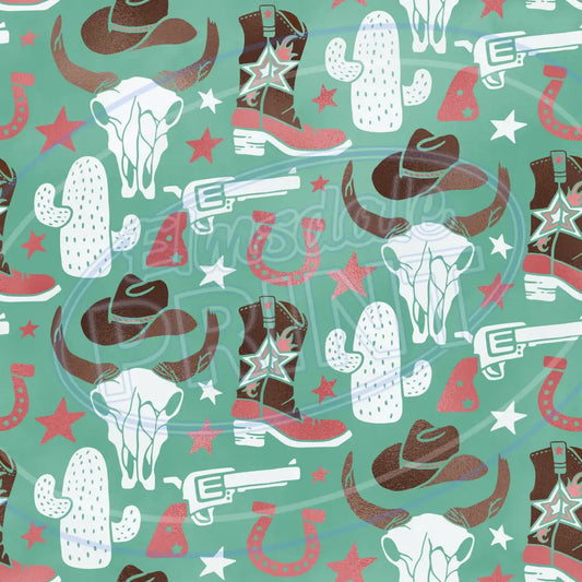 Cowgirl 014 Printed Pattern Vinyl
