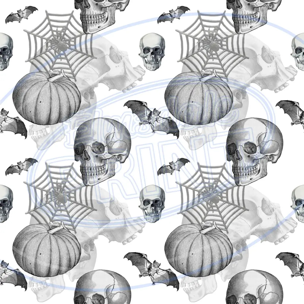 Creepy Crawly Skulls 001 Printed Pattern Vinyl