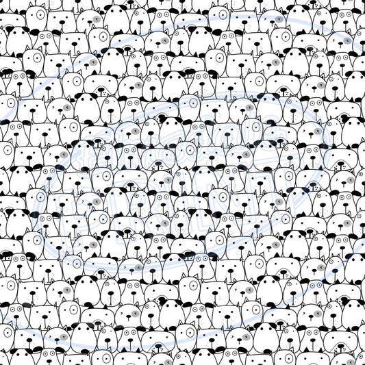 Cute Puppers 008 Printed Pattern Vinyl