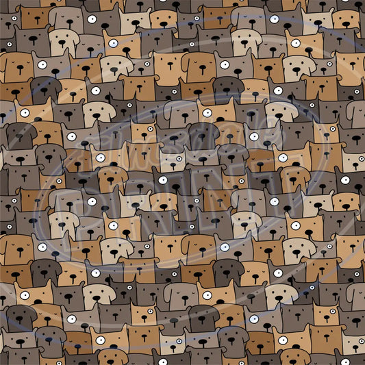 Cute Puppers 009 Printed Pattern Vinyl