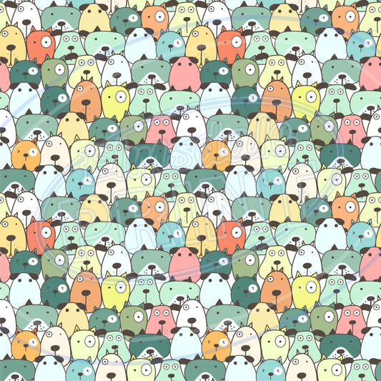 Cute Puppers 011 Printed Pattern Vinyl