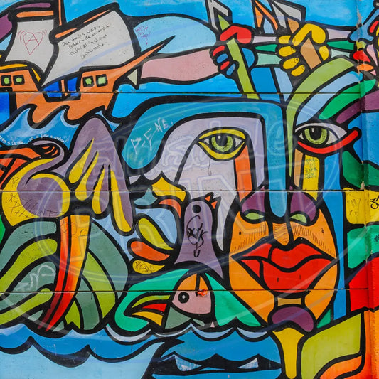 Cyprus Graffiti 005 Printed Pattern Vinyl