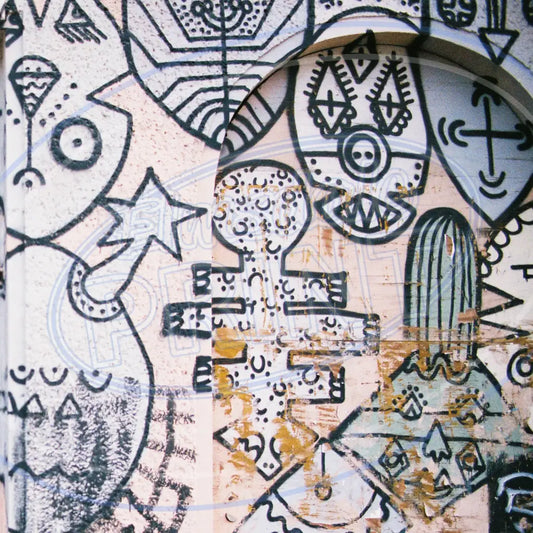 Cyprus Graffiti 007 Printed Pattern Vinyl