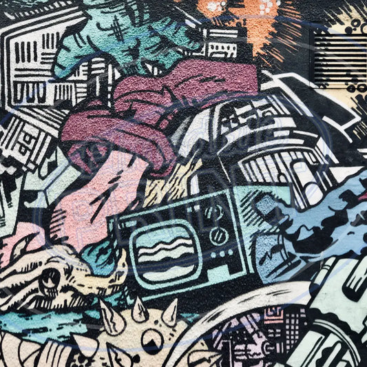 Cyprus Graffiti 012 Printed Pattern Vinyl